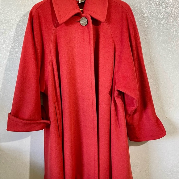 Dejac Paris VTG Swing Coat Cashmere Wool Angora Made In France Sz 1X Oversized - Picture 1 of 16